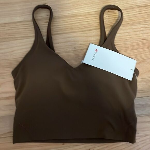NWT LULULEMON Align Cropped STYLE Tank Top  BROWN JAVA COFFEE Size 6 nwt nwt - Picture 4 of 6